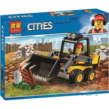 Конструктор Lari Cities 11219 Строительный погрузчик (94 детали)